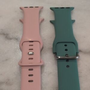 Pink and Teal Watch Bands